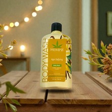 Hempz Age Defying Vanilla AHA  Shea Butter Herbal Body Wash PB
