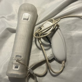 Nintendo Wii Red Console RVL-001 Lot: Wii Remote & Motion Plus Wires Sensor Bar