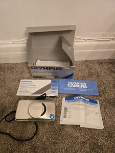 Olympus mju Zoom 115 35mm Film Camera with Box and Manuals