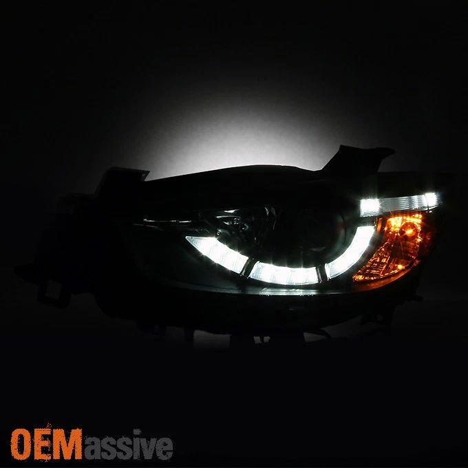 Se adapta a [actualización halógena] 13-16 Mazda CX-5 DRL tubo de luz LED proyector faros Foto 3 de 4