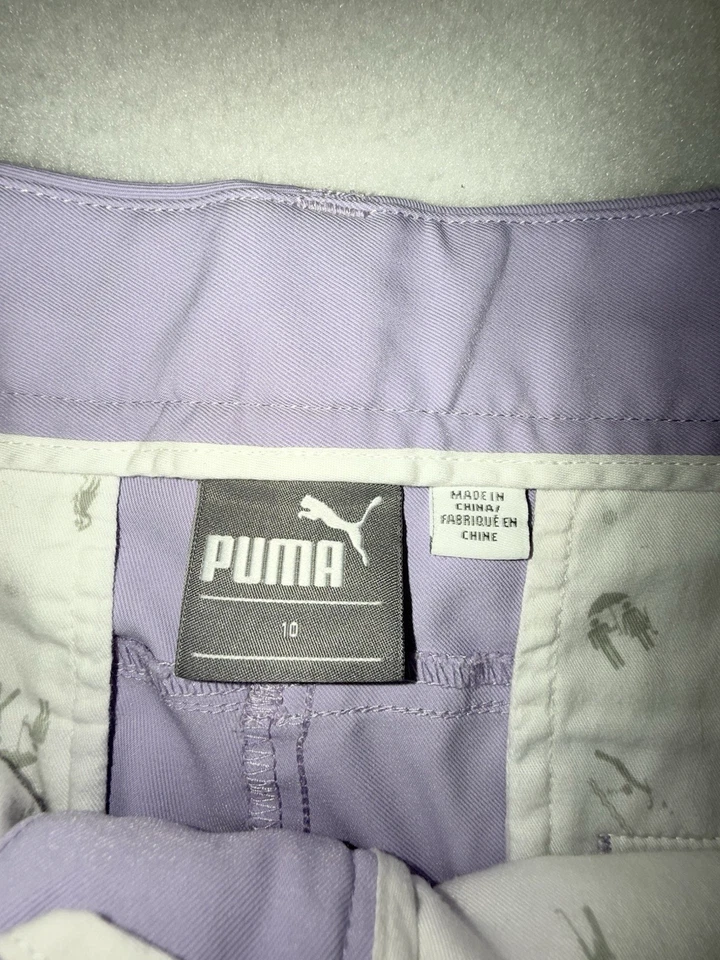 Pantalones cortos de golf Puma para mujer talla 10 morados Foto 2 de 4