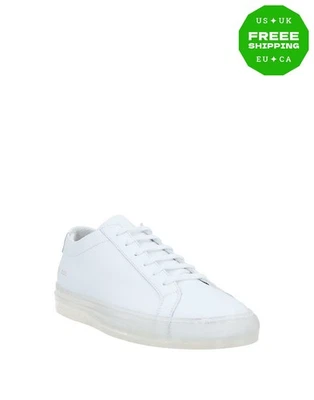RRP€348 COMMON PROJECTS Leather Sneakers US6 UK5 EU39 White Made in Italy - Image 1 of 4