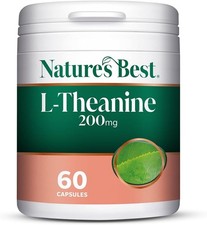 Nature&rsquo;s Best L-Theanine 200mg - Small Easy-to-Swallow Capsules - 60 Capsules (2
