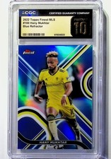 2022 TOPPS FINEST MLS #100 HANY MUKHTAR BLUE REFRACTOR 45/150 CGC 10 PRISTINE