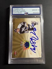 Martin St. Louis Signed Fleer Ultra Patch Card PSA/DNA Auto 10 Hockey NHL