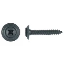 Sheet Metal Screw, #8 X 1 In, Black Phosphate Steel Oval Head Phillips Drive,