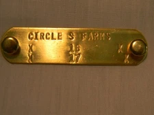Pet supplies/Personalized I.D. Brass name plate, dog tag for collar, PUPPY 