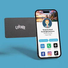 Utap2 Digital Business Card BLACK Buy 1 Get 1 Free black Utap2 card