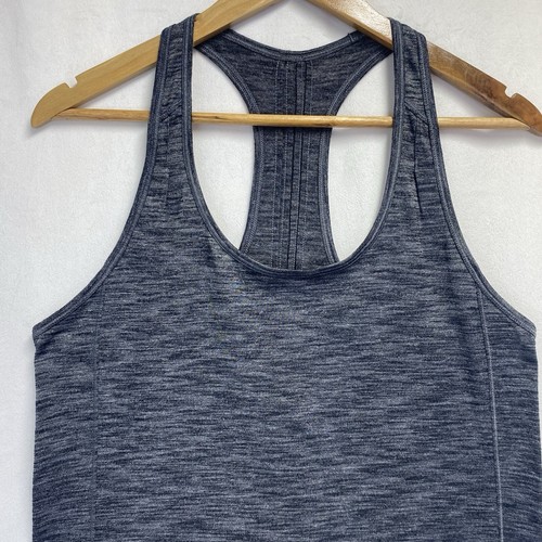 Lululemon U-Form Ausschnitt Racerback sportliches Tank Top Damen S-M grau leicht - Bild 8 von 10