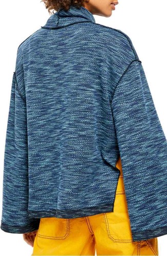 Free People Sunny Days Rollkragen Pullover blau Overboard Kombi XS S - Bild 2 von 3