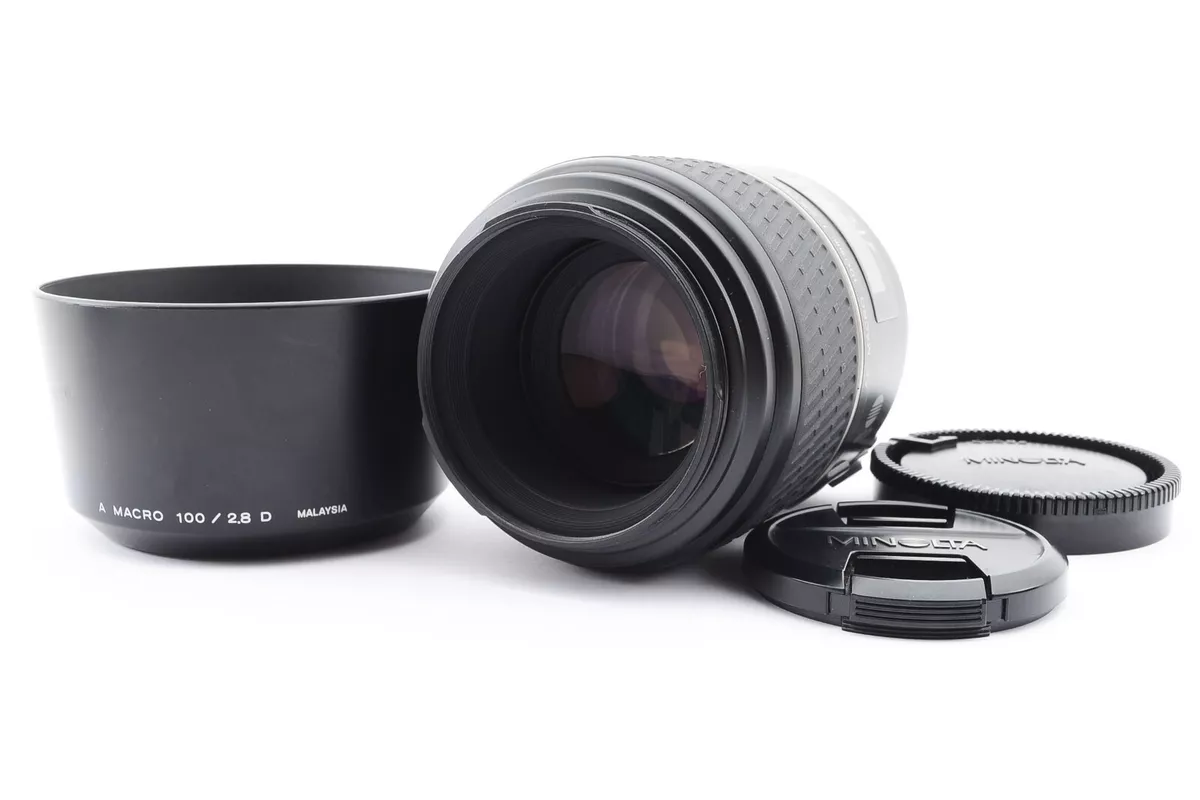 Minolta AF Macro 100mm F/2.8 D Lens for Sony Minolta A Mount From Japan #1995107