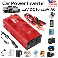Car Inverter Converter Adapter 12V To 110V Plug Power Outlet Cigarette Lighter