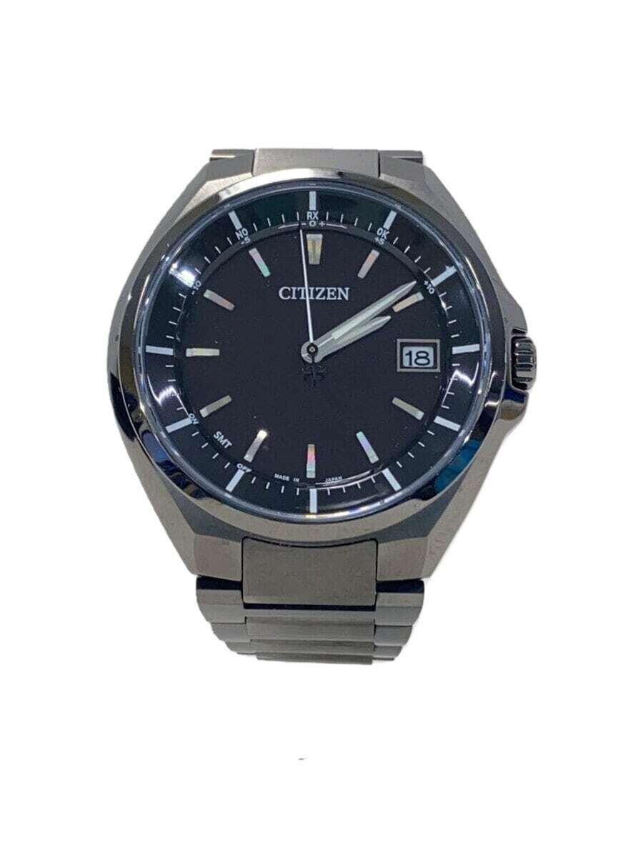 CITIZEN Citizen Solar watch Analog BLK BLK Titanium Atessa Radio controlled Ec