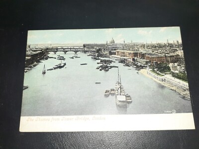 Blick auf die Themse von der Tower Bridge, LONDON - Valentines of Dundee Serie