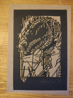 Tyler Stout The Beast from 20.000 Fathoms Kolcut Radiation Burns Signed Numbered