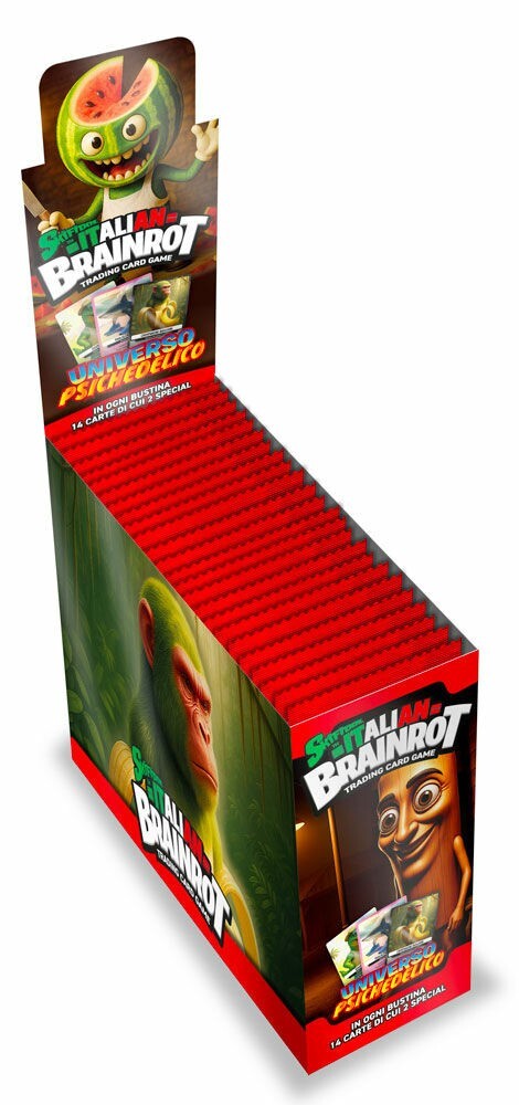 Boîte De 36 Sachets Skifidol Italian Brainrot Mix - Jeu De Cartes à Collectionner Psychédélique - 8 Cartes Par Sachet + Porte-Clés