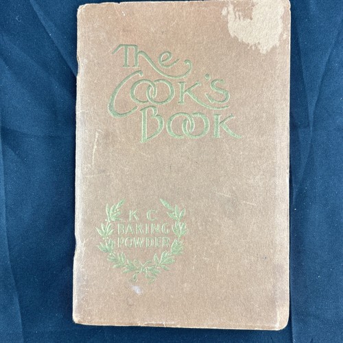 The Cook's Book Cookbook KC Baking Powder Jaques Mfg Chicago Recipes ...