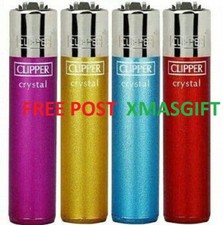 Clipper Crystal Lighter GAS Refillable  MAXI SIZE GREAT XMAS GIFT FAST SERVICE