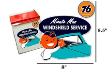 (UNION-STA-1) 8.5" STICKER UNION 76 GASOLINE STATION WINDSHIELD TOWEL BOX DECAL