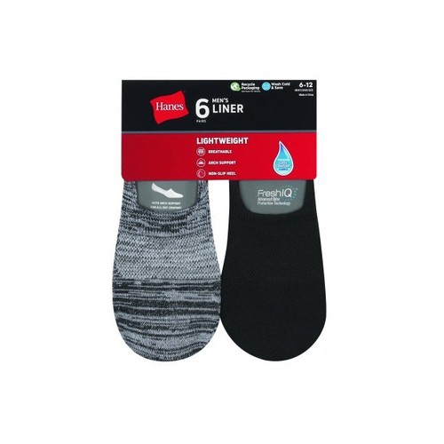 Paquete de 6 calcetines ligeros para hombre Hanes® "FreshIQ®~Transpirable~Talón antideslizante" - Imagen 14 de 14