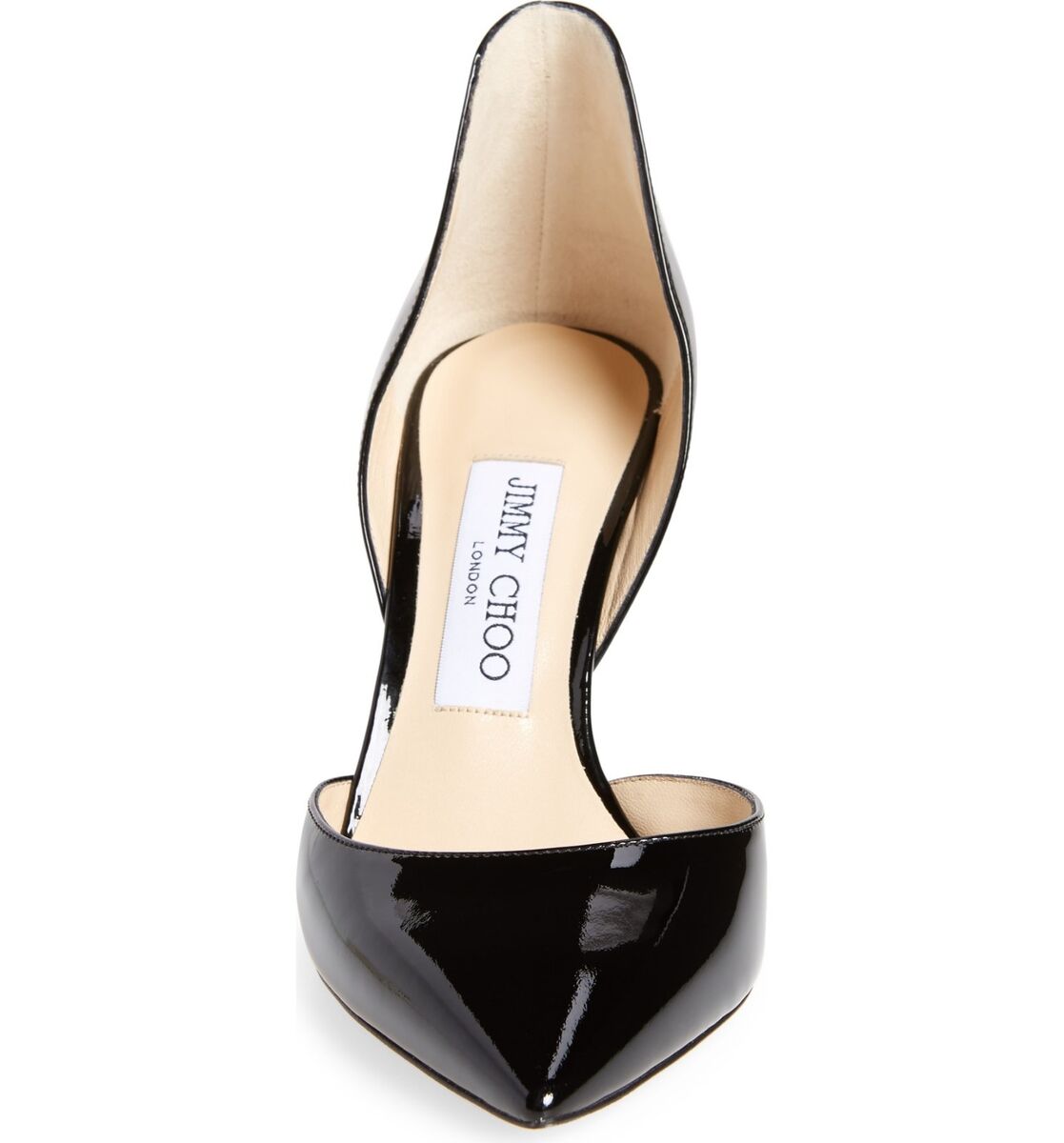 NIB NEW Jimmy Choo Liz 85 black patent leather d'Orsay pumps NIB NEW Jimmy Choo Liz 85 black patent leather d'Orsay pumps