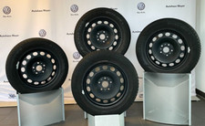 Original VW Stahl Winterkomplettradsatz 5Q0601027BG für Golf 7, Sportsvan