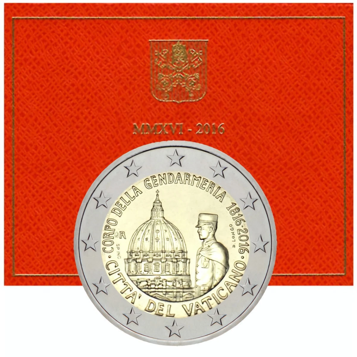 Pièce 2 Euros Vatican 2016 - Corps De La Gendarmerie (Corpo Della Gendarmeria)