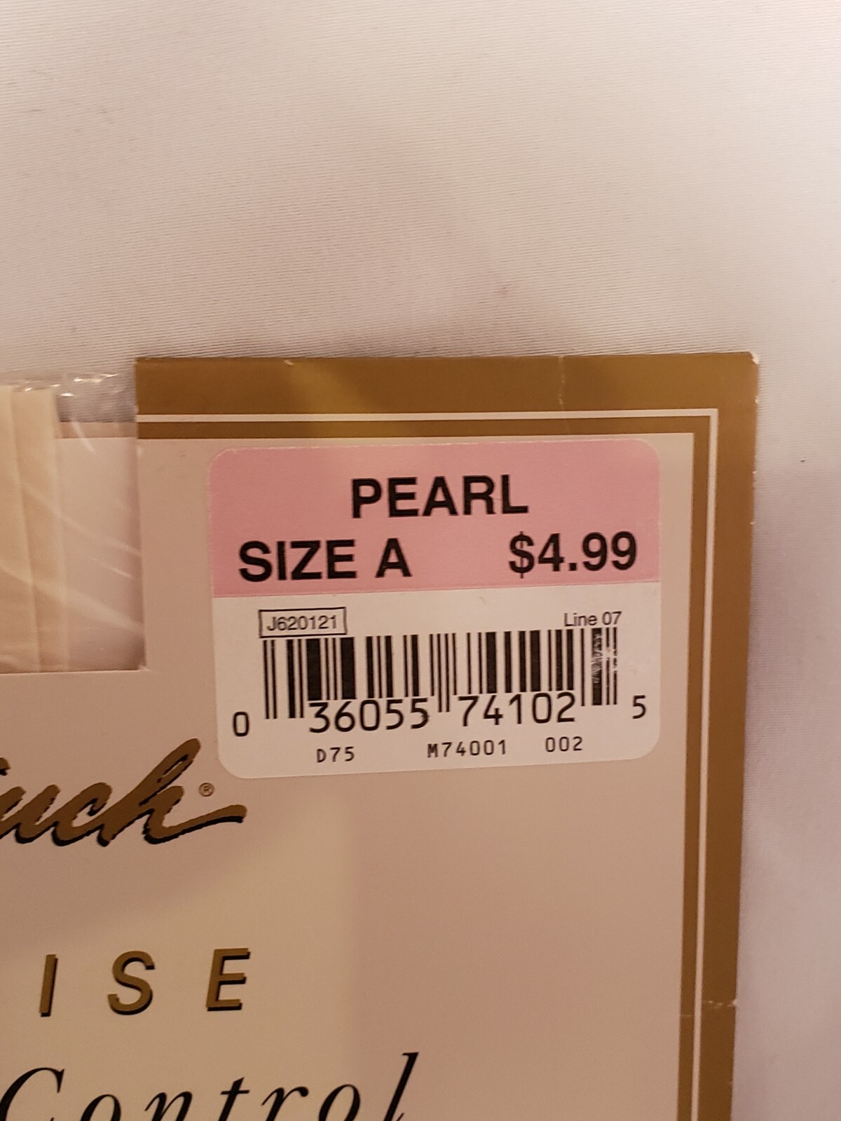 RARE Nice Touch SHAPING CONTROL Day Sheer CONTROL TOP PANTYHOSE Size A