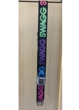 Buckle Down seatbelt belt SWAG multicolor With H2 Hummer Buckle 2000s Era/Emo