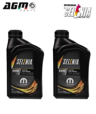 2 Liters Engine Oil Selenia 0W30 C2 Digitek Pure Energy Fiat