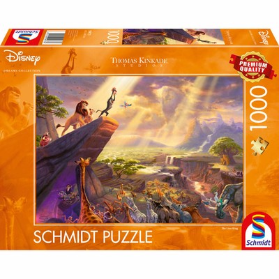 Schmidt Games Disney Lion King Thomas Kinkade adult puzzle 1000 T.
