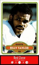 1980 Topps - #309 Billy Taylor NM/NM+ Set Break!