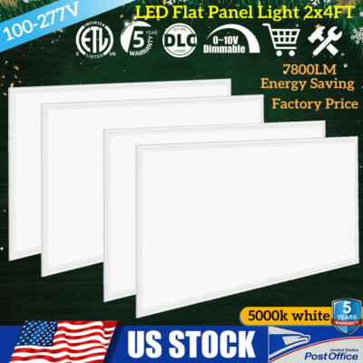 2x4ft LED Flat Panel Light,Drop Ceiling Light Indoor Commercial Light 120-277V