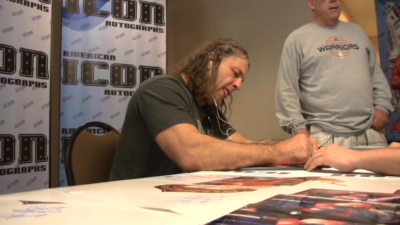 Bret Hart Signed 22x30 Canvas Giclee PSA/DNA COA WWE Canadian Flag