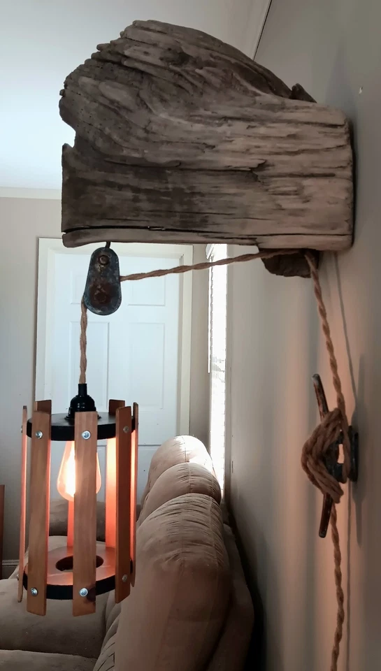 全新定制漂流木灯  — 第 2/4 张图片