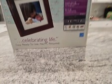 Philips Photo Brown Frame 8 inches LCD Panel Digital Frame Stores 1000 photos