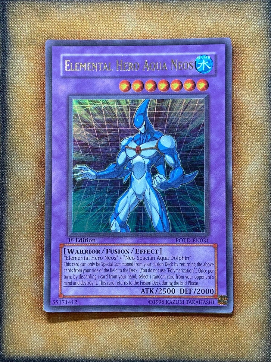 Yugioh Elemental Hero Aqua Neos POTD-EN031 Ultra Rare 1st Ed NM | eBay