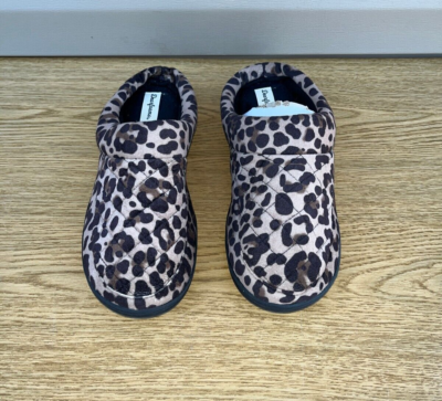 Dearfoam Leopard Thong Slippers Dearfoam Slipper Size Large 9-10