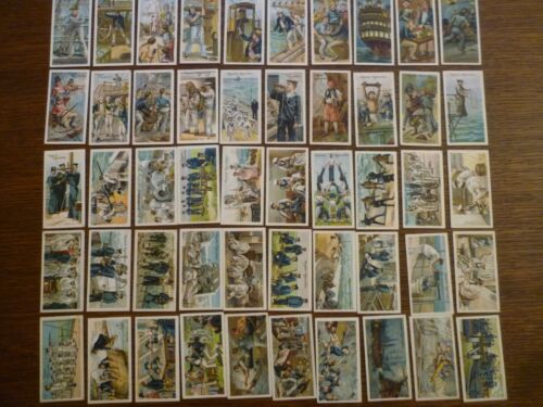 PLAYERS LIFE ON BOARD A MAN OF WAR 1805-1905 FULL SET OF 50 CARDS - Picture 1 of 12