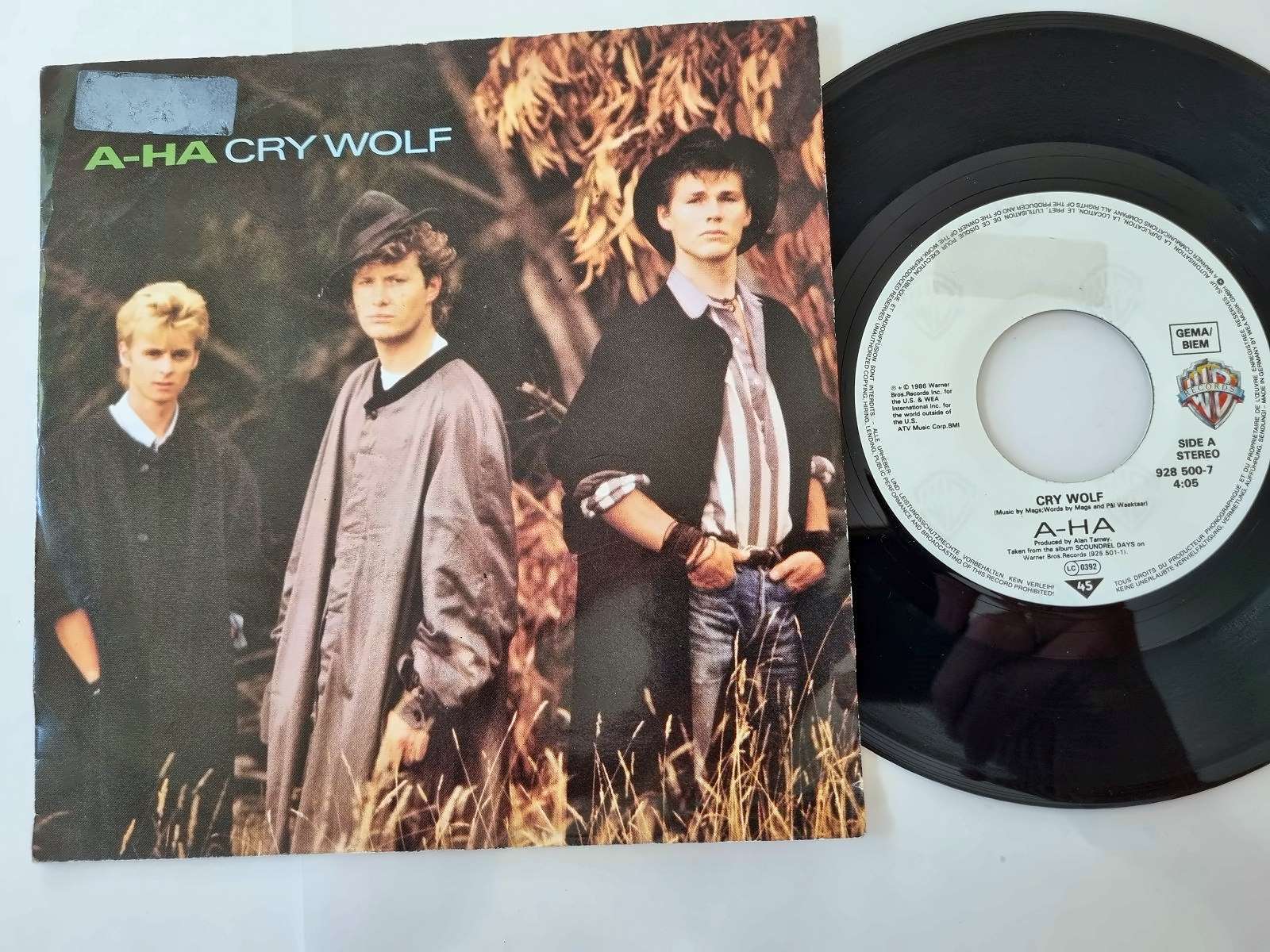 A-ha - Cry wolf 7'' Vinyl Germany
