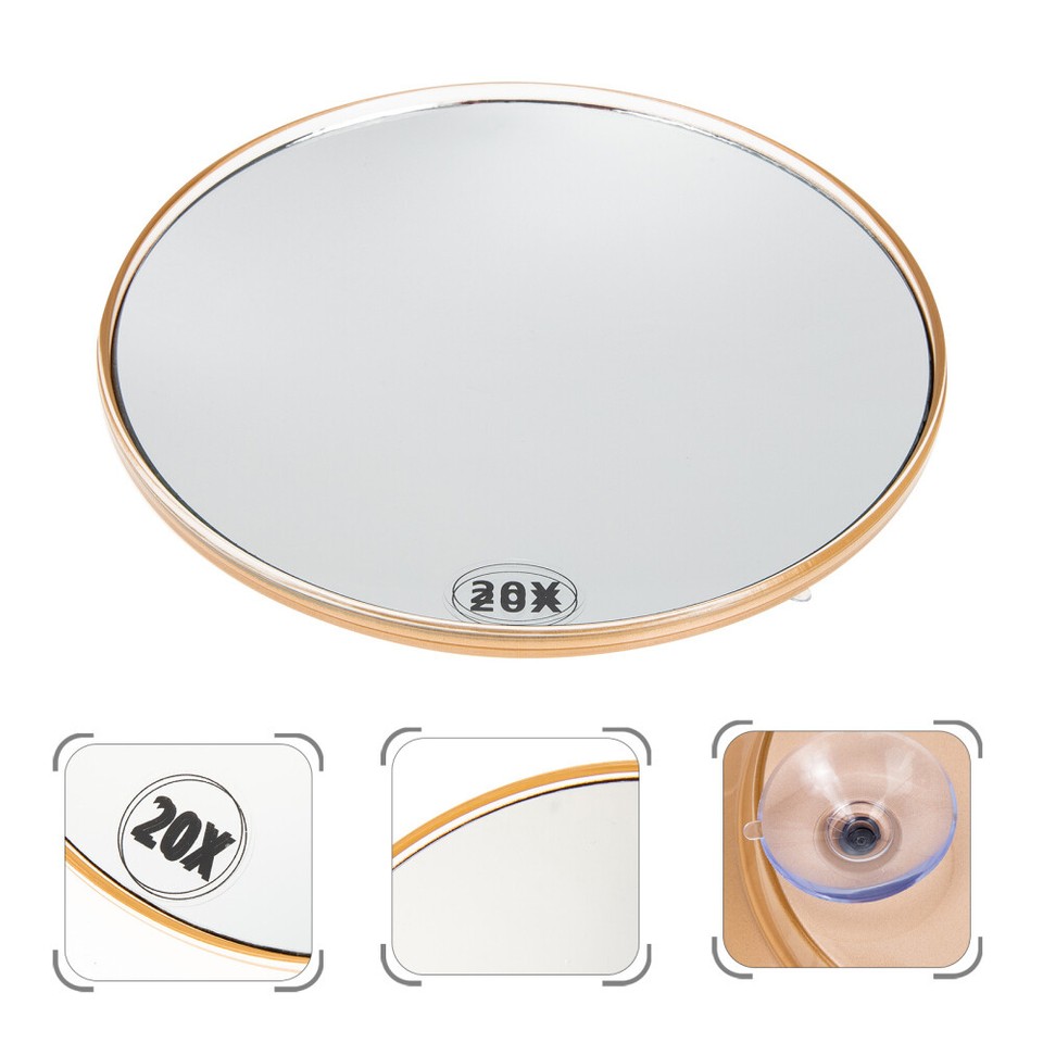 LED Mirror Shower for Shaving Suction Cup Beauty Vanity Dresser Stool