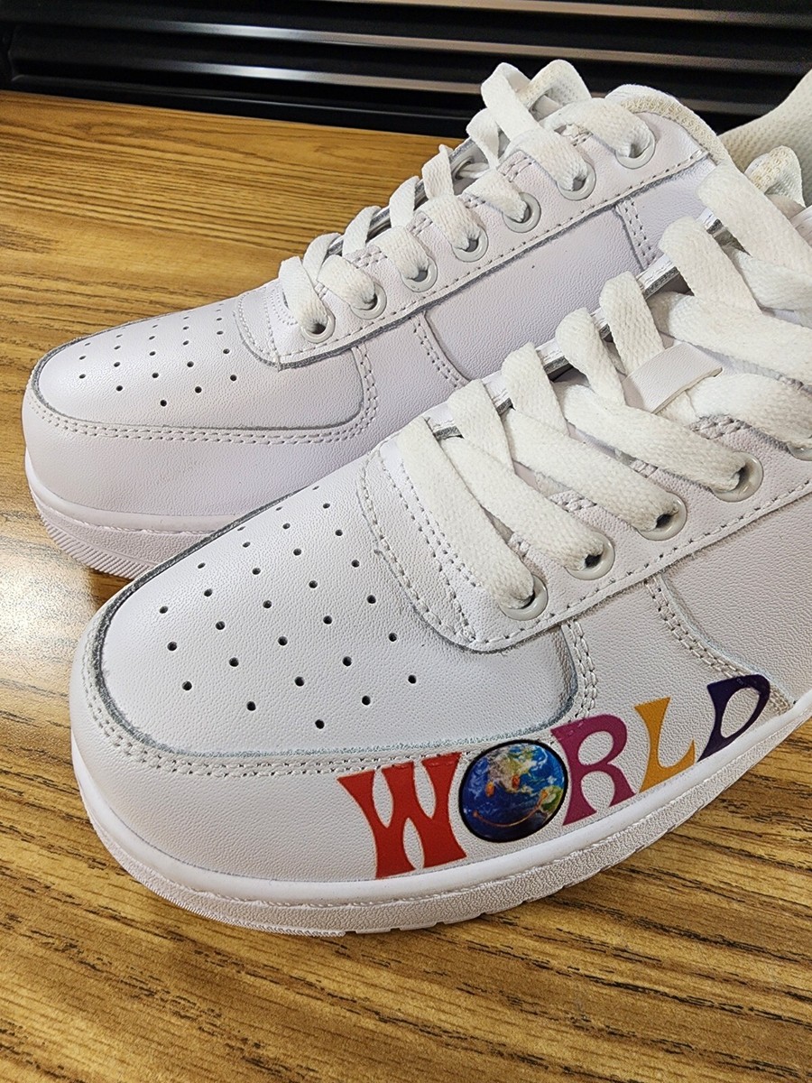 Nike Travis Scott Air Force 1 Astro World Drip Sneakers