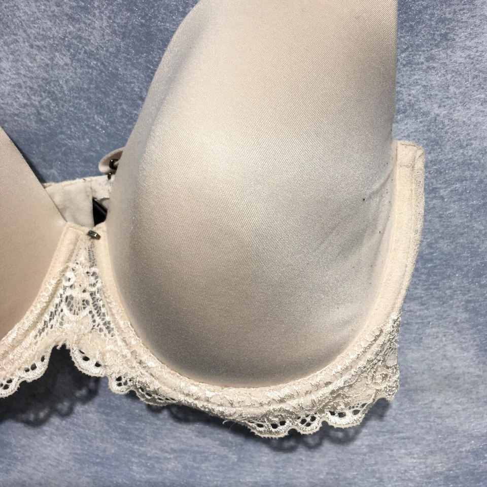Vera Wang Beige 36D Encaje Recortado Copa Con Aros Foto 3 de 4