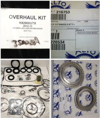 . ZF8HP70/X Transmission OVERHAUL Rebuild Gasket KIT w/ STEEL PLATES