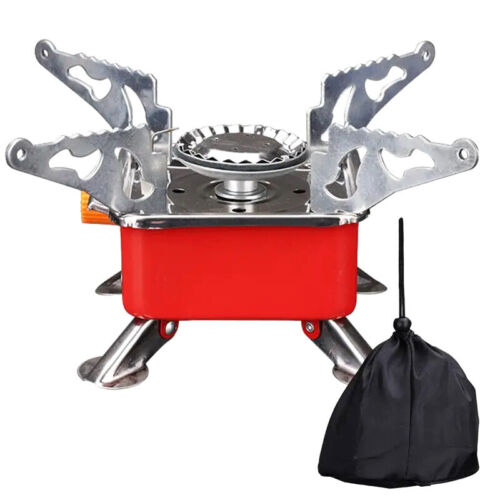 Portable Stove Camping Foldable Windproof Outdoor Gas Tank Stove For Campin YIUK - Afbeelding 1 van 12