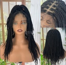 Full Lace Braided Wigs Knotless Twist Braided Wig for Women Braid with Baby Hair