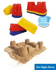 Spielstabil 7422+7423+7424 Sandf&ouml;rmchen 3-tlg. Burgturm+Burgmauer+Burgtor Neu