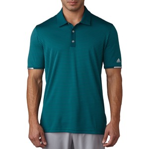 climachill tonal stripe polo shirt