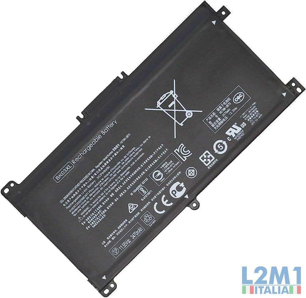 Batteria Sostitutiva BK03XL per HP Pavilion x360 14-BA035UR 11.55V