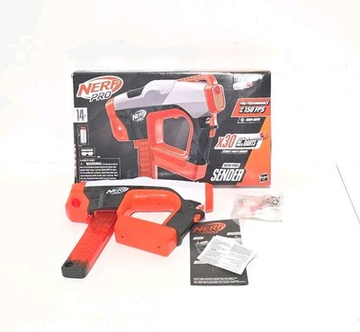 Nerf Pro Sender Full Auto High Power Short Dart Blaster Gun - No Glasses 